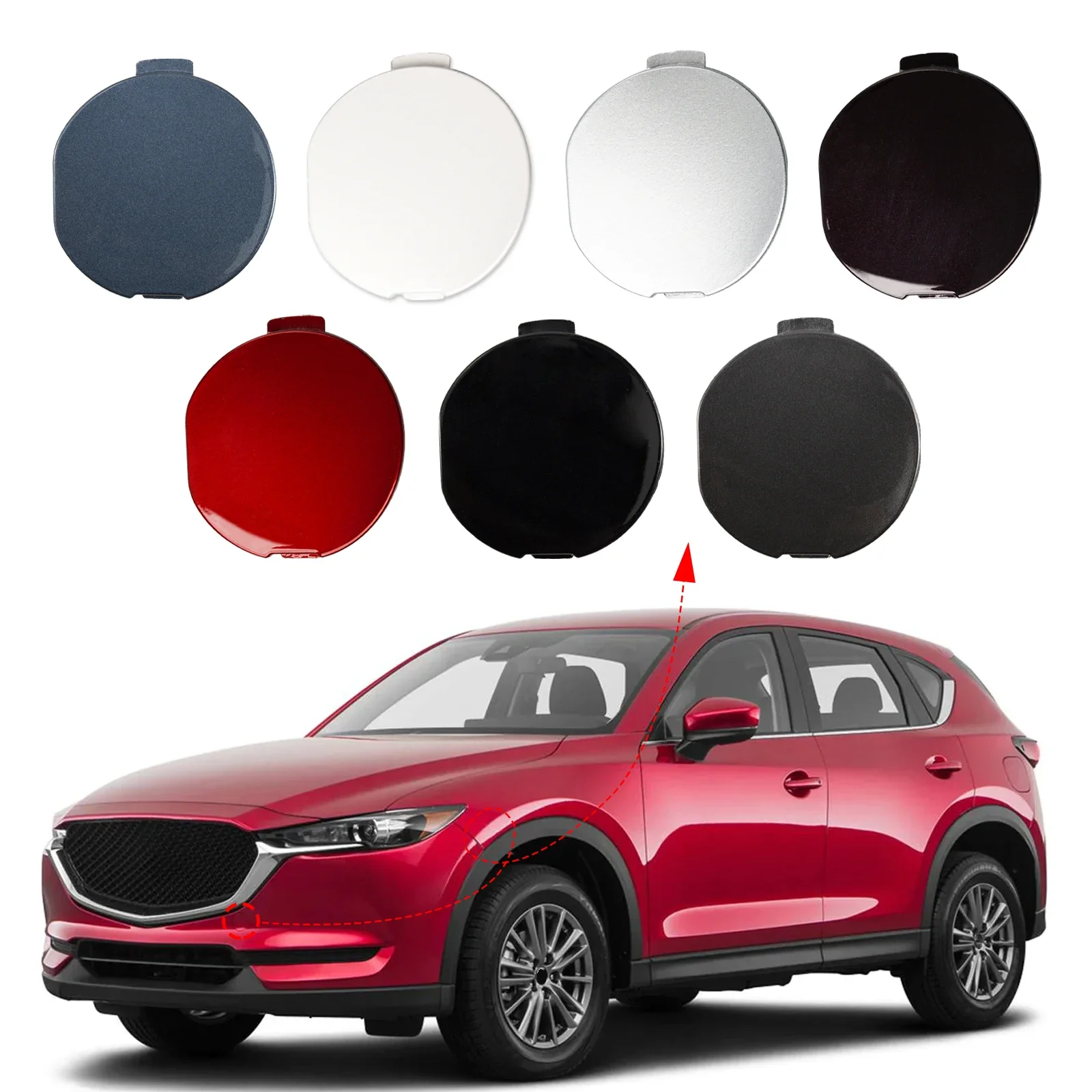 

Передний бампер OLANGDA, крышка фаркопа, буксировочная проушина для Mazda CX5, аксессуары 2017, 2018, 2019, 2020 2021, KB8A50A11 KB8A50A11BBB