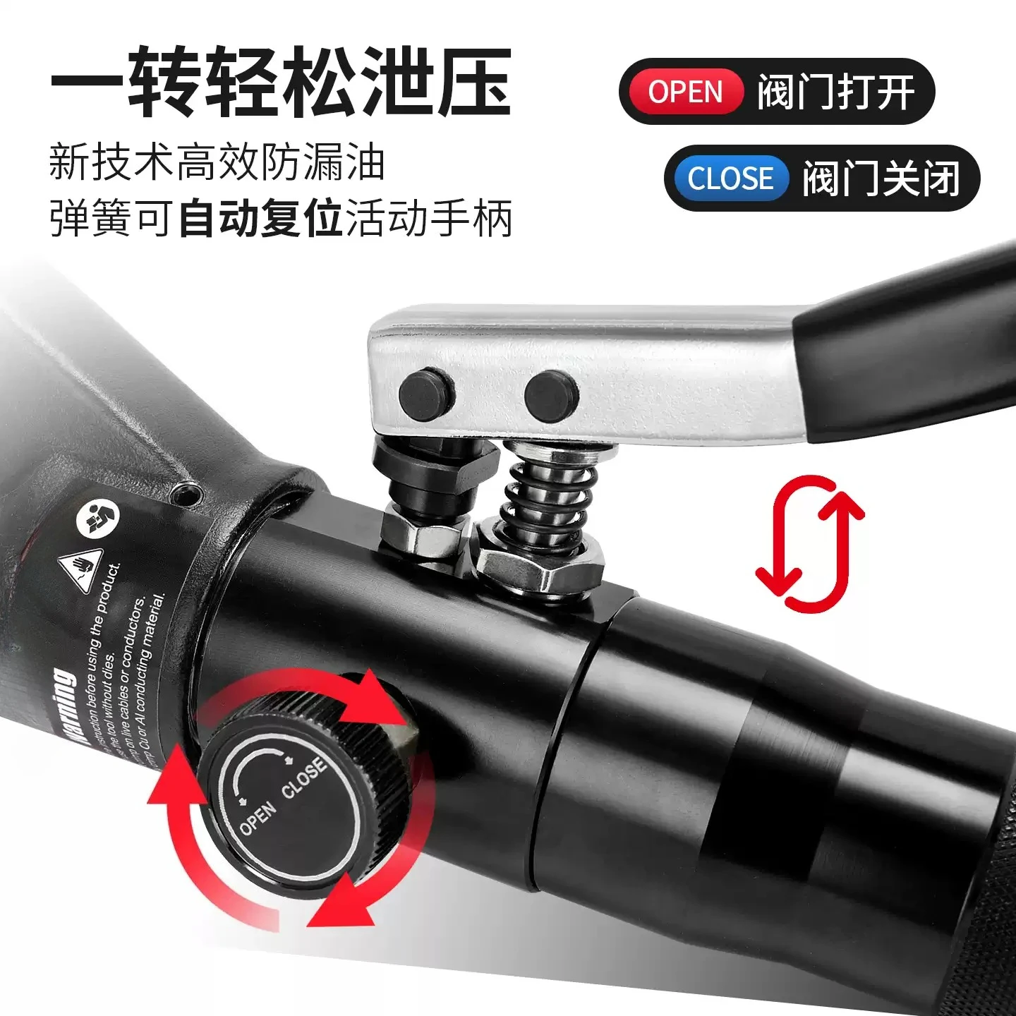 Integrated Aluminum Manual Hydraulic Crimping Tool For Copper Aluminum Cable Lugs Electrical Crimp Pliers