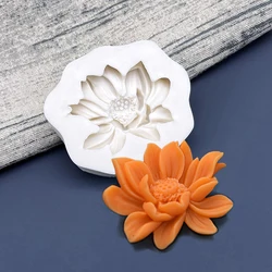 Flower Lotus Rose Daisy Silicone Mold Sugarcraft Chocolate Cupcake Baking Mold Fondant Cake Decorating Tools