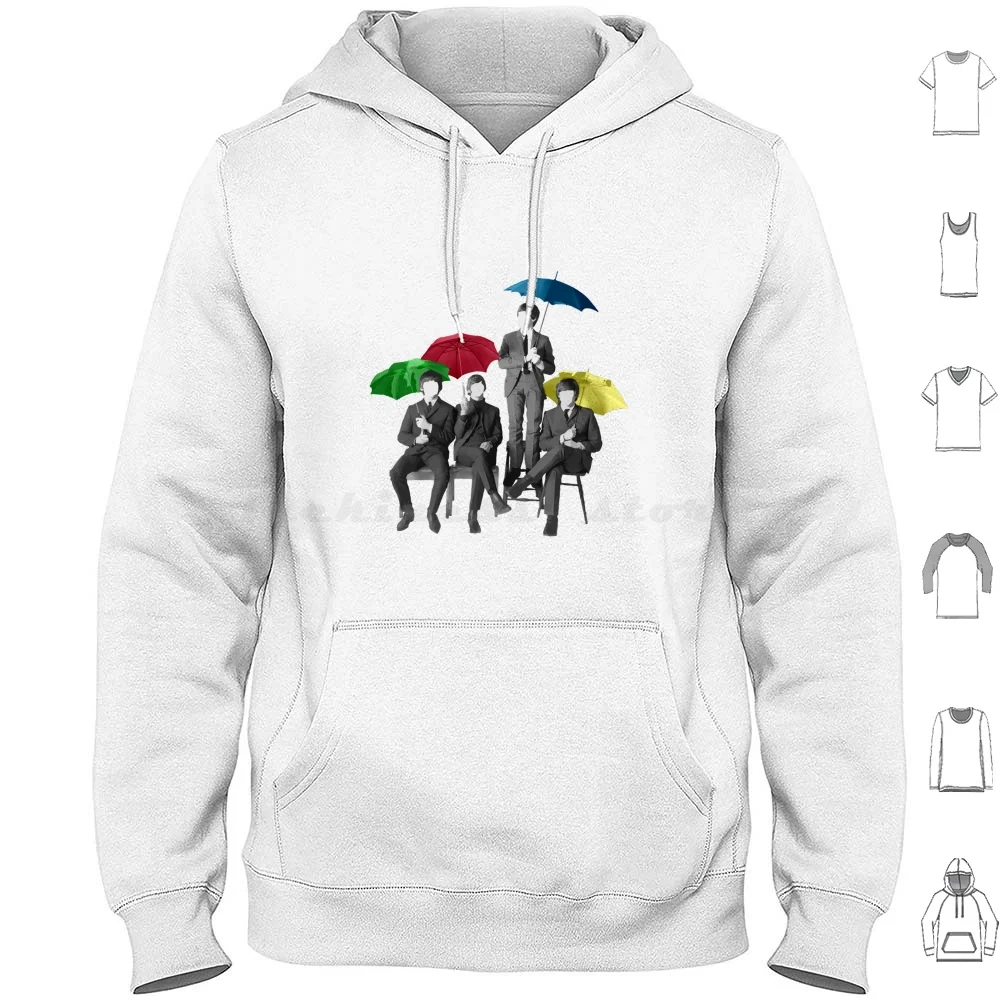 

Umbrella Fab Four Hoodies Long Sleeve The 65 Umbrella Music 60s Classic Here Comes The Sun Band 70s Vintage Lyrics