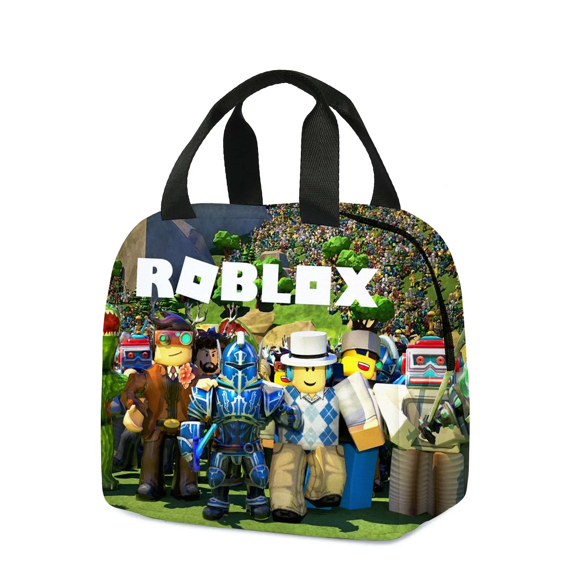 Roblox Lunch Bag School Students Lunch Box Bag Pencil case Primary and Middle School Students Schoolbag Boys Girls Anime Cartoon