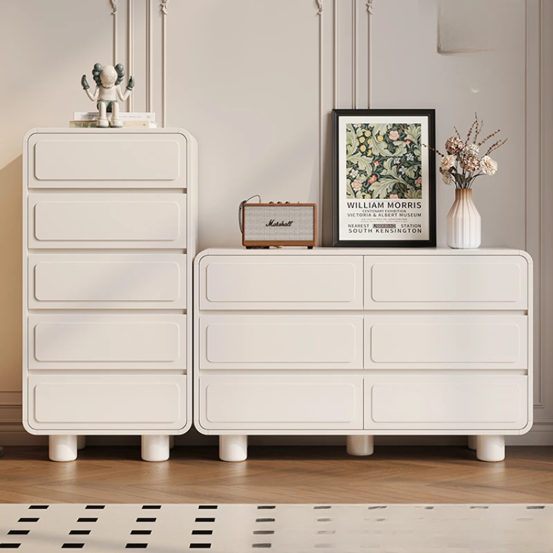 Cream wind bedroom 689 chest locker main bed tail living room wall storage cabinet drawer locker