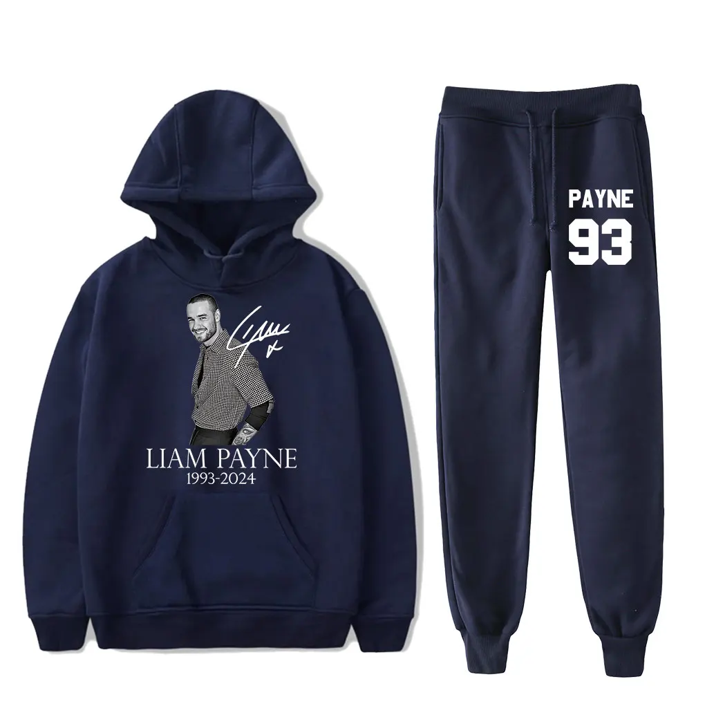 

Liam Payne 1993-2024 Memorial hooded suit drawstring rip Long Sleeve Payne Tribute Sweatshirt men/women hip hop pullover