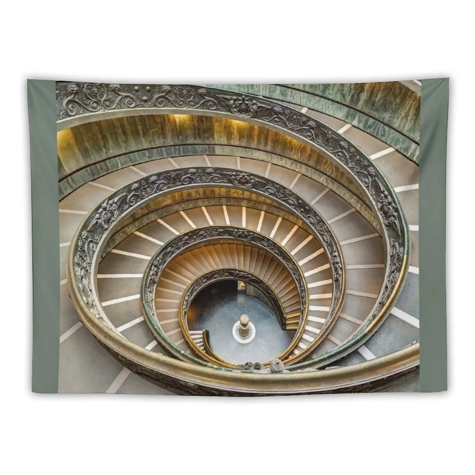 

Spiral Staircase Revisited - Square version Tapestry Decoration Wall Anime Decor Wall Coverings Decorative Wall Tapestry