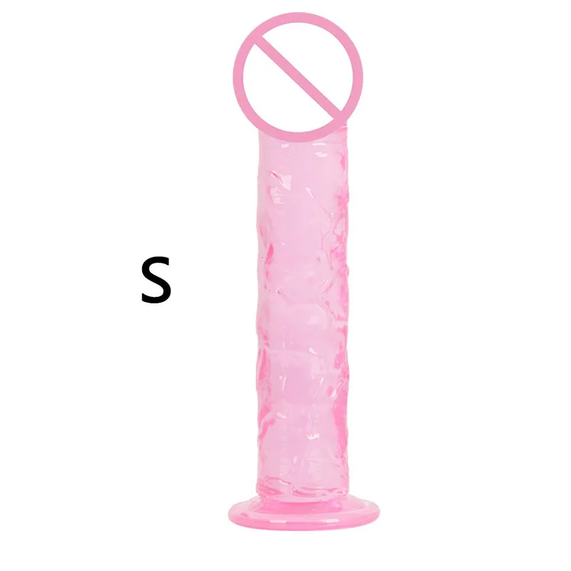 3 Size Translucent Soft Jelly Big Dildo Realistic Fake Dick Penis Butt Plug Sex Toys for Woman Men Vagina Anal Massage 1 order