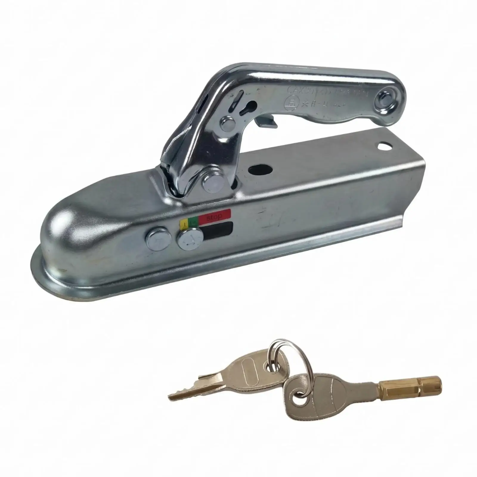 Trailer Hitch Coupler Hinged Latch Metal Trailer Coupler Side-Release