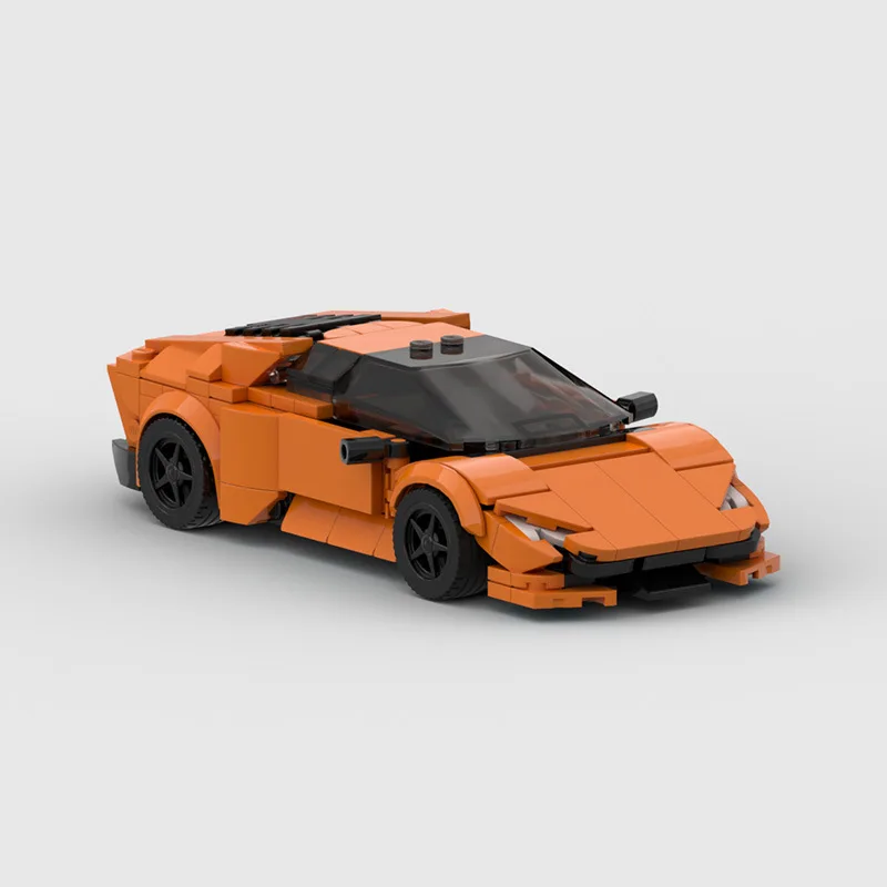 Brick Lambo Poison V2 Gallardo Hurricane Aventador SVJ Countach Sian Miura Racing Sports Car Champion Blocks Retro Cars Toys MOC