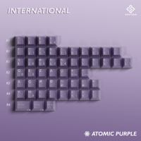 [Child kit] PBTfans atomic purple ABS Doubleshot Cherry Profile MX-style Keycaps KBDfans spacebar/ Numpad