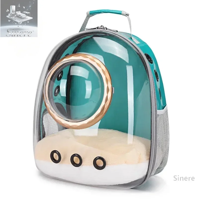 

Space Meow Transparent Cat Bag Going Out Portable Space Capsule Dog Double Shoulder Cat School Bag Cat Bag Pet Backpack