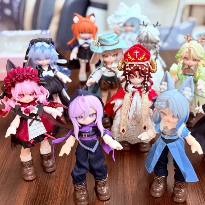 حار في المخزون مخصص لونا للقمر 1/12 Mjd صندوق أعمى Kawaii 12 نقطة Bjd سطح المكتب عمل الشكل الديكور هدايا عيد الميلاد #1