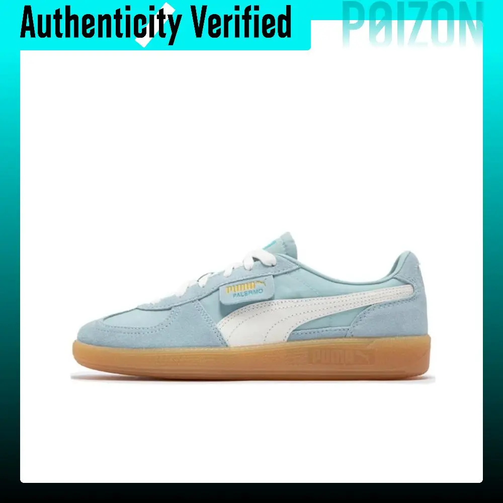 PUMA Palermo Abrasion Resistant Low top Skateboard Shoes Unisex Blue White 399341-02