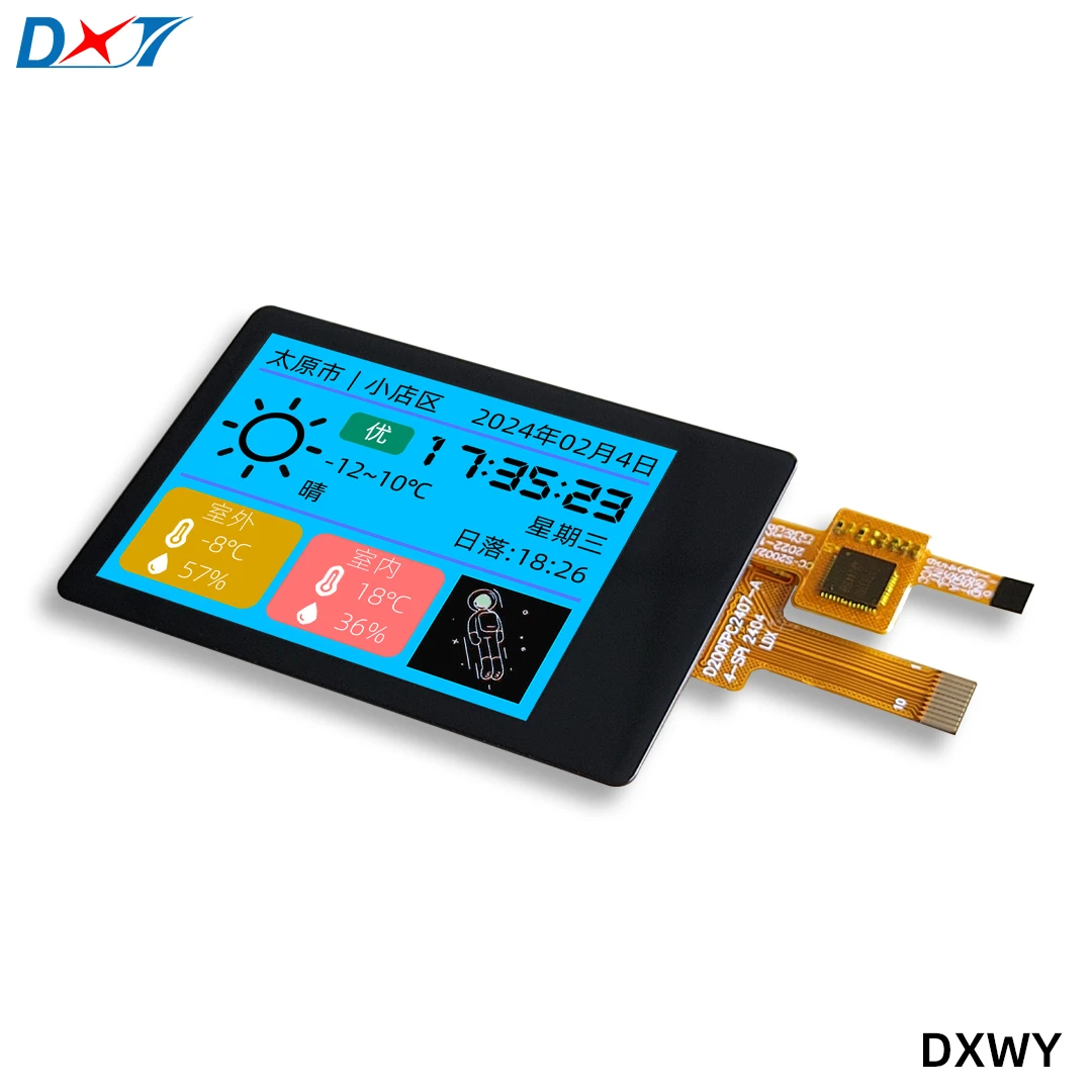 2.0 inch LCD touch display module SPI interface 2 inch TFT resolution 240*320 touch driver FT6336