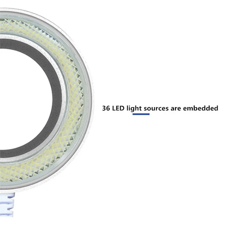 StalSHINE SS-033C 2in1 Microscope Source Lumineuse pour Téléphone Portable Mainteance Réglable Luminosité USB Ronde Blanc Lampe