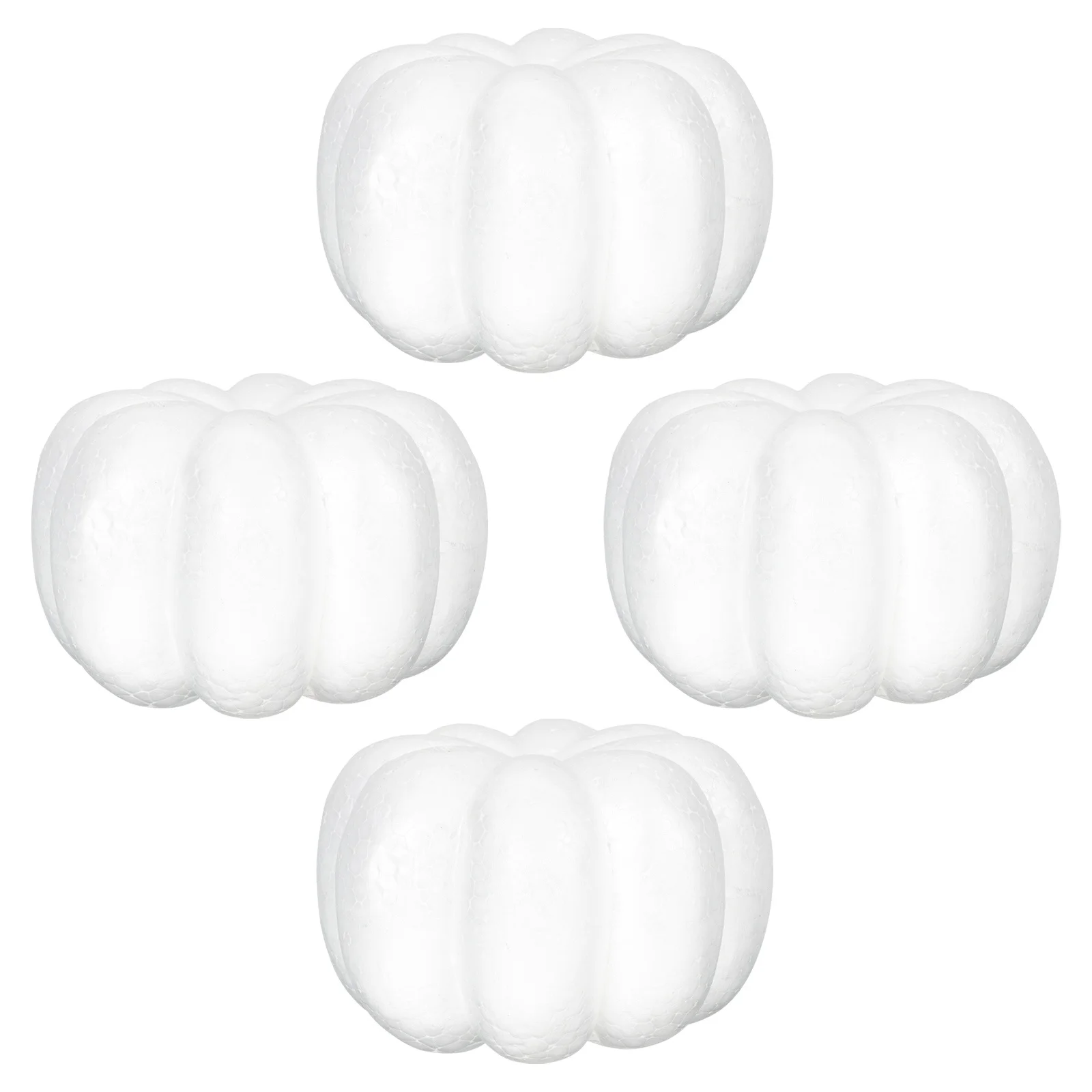 

4Pcs Artificial Pumpkins Smooth Surface Decor for Thanksgiving Harvest Festival Halloween Photo Shoot Fall Season Home Decor