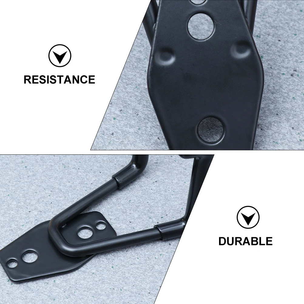 

4pcs Black Heavy Duty Wall Mount Hooks Garage Storage ganizer Wall Hanging Hook Tool Rack Sturdy Iron Durability Safe