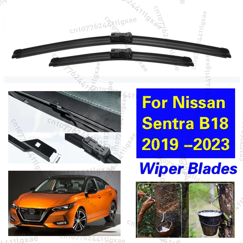 

Car Wiper Blade For Nissan Sentra B18 2019 2020 2021 2022 2023 Sylphy Auto Windscreen Windshield Wipers Blades Window 24"+17"