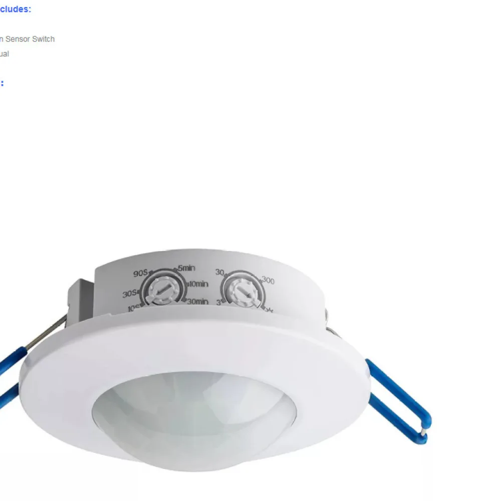 Automatic Infrared PIR Sensor Switch Embedded Ceiling Mount Occupancy Detector LED Light Controller For Lvweisi Interior House