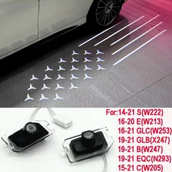 Auto Carpet Lamp Meteor glimpses Car Decor For Mercedes-Benz C Class W204 E Class E200 GT Welcome Door Rearview Mirror Light