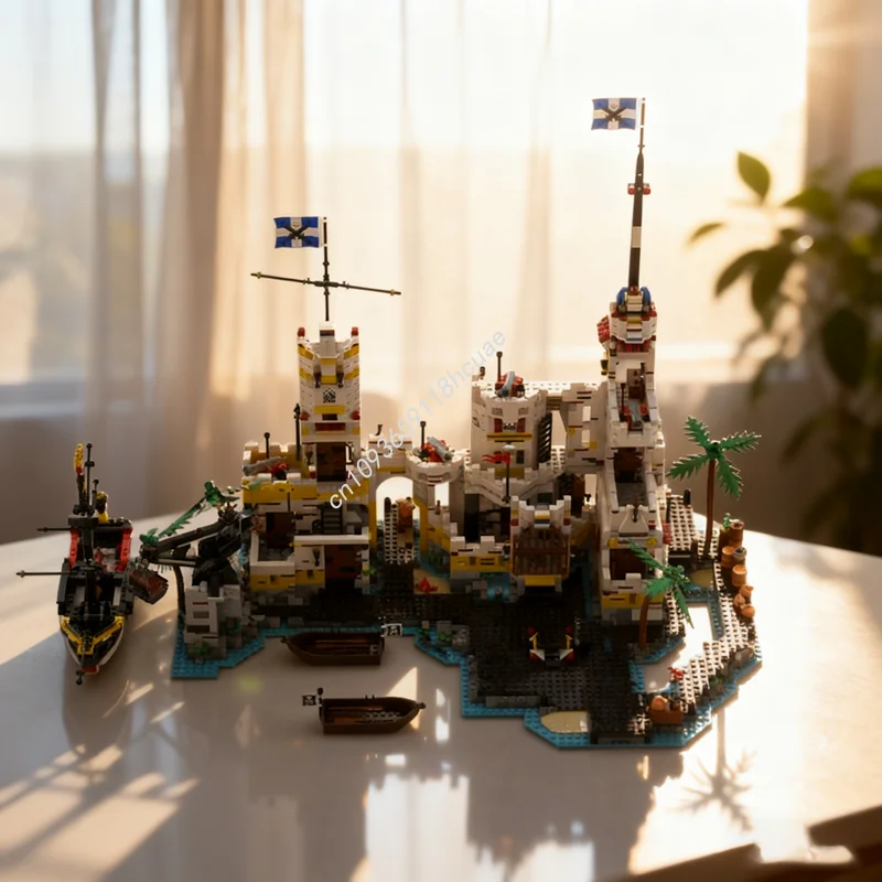 

3757pcs MOC Eldorado General Headquarters Piratesed Model Building Blocks Assemble DIY Christmas Gift Creative Toys Idea Kids