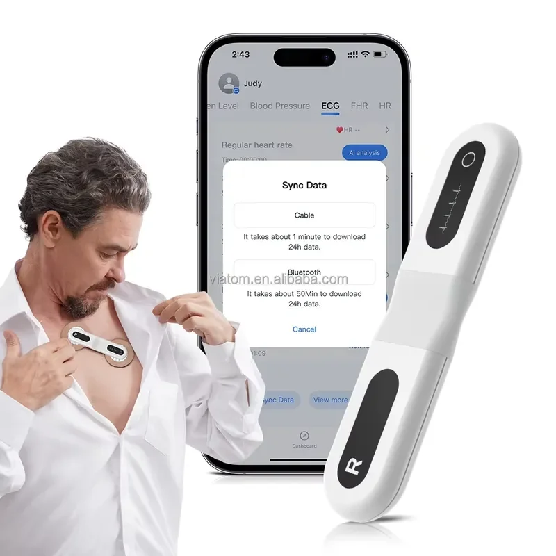 Modern Medical Wellue EPatch-T Portable Wireless Single-Lead Holter with AI- Analysis for Continuous Heart
