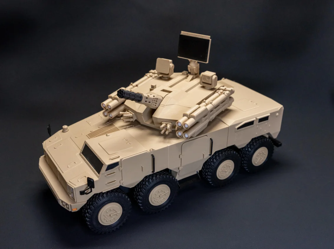 Plastic Unassembled Military Vehicle Kit 72-017 MENG 1/72 Chinese Type 625E Gun & Missile Air Defense System Desktop Display Orn