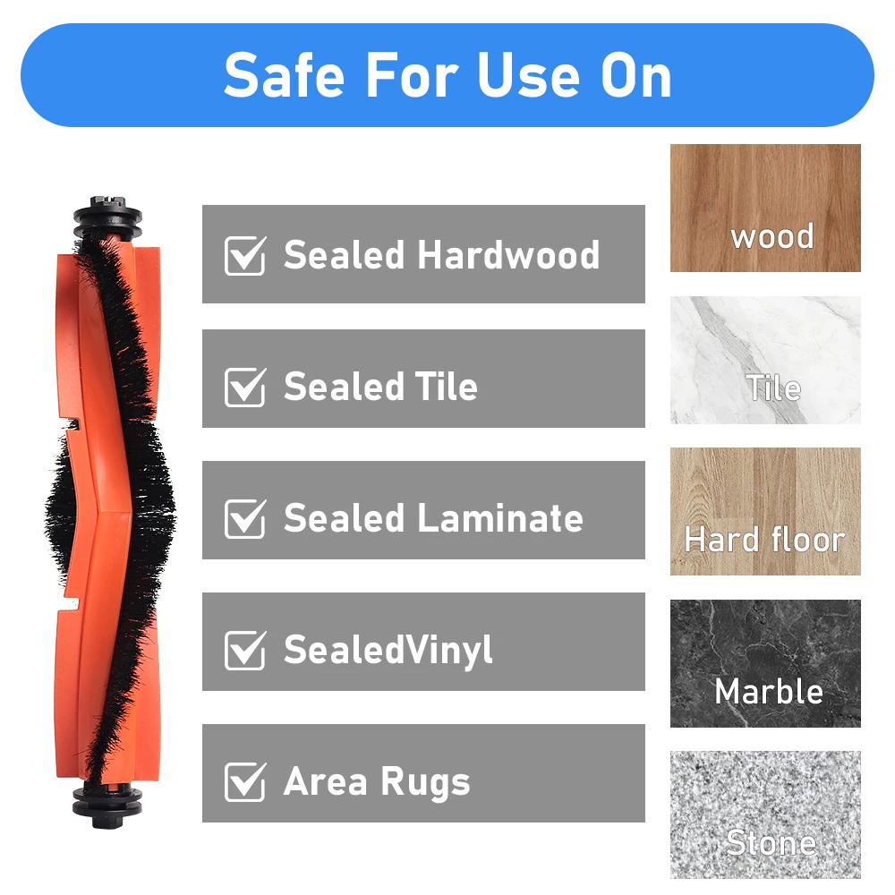 Rollenbürste Hauptbürstenteile für Xiaomi Robot Vacuum X20+/X10+ / X20 Plus/X10 Plus Zubehör Ersatz für die Haushaltsreinigung