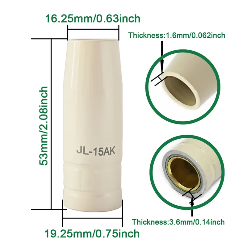 AAAN-Mig Lasmachine Tools 15AK Покрытие Bescherming Антипригарное сопло StuksUNA Airless Nozzles Машина для изготовления Beschermhoes