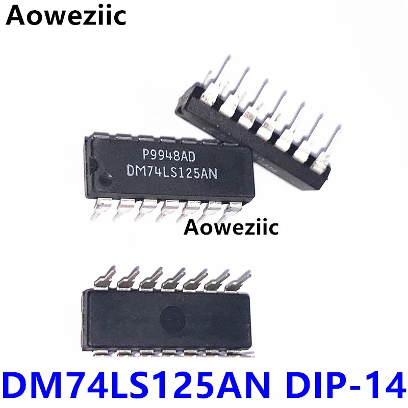 DM74LS125AN DIP-14 in-line four-way bus buffer/line driver chip imported original