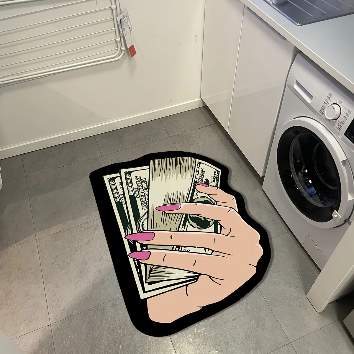 VIKAMA Creative Hand-Held Dollar Carpet Fortune-Attracting Floor Mat Doormat Carpet For Live Room Rug For Bedroom Home Decoratio