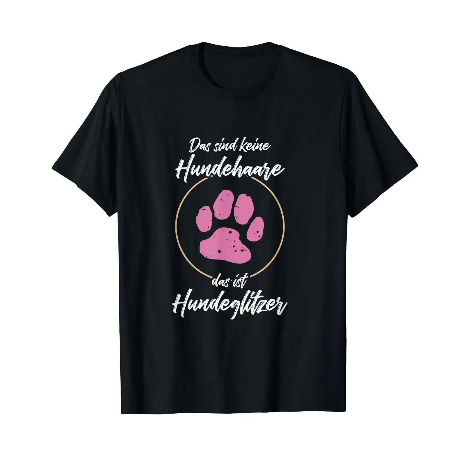 Funny girls no dog hair that's glitter walking t shirt vintage Washed fashion Breathable homme Casual Soft designer clothes