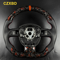 For Audi A3 A4 A5 S3 S4 S5 RS5 B8 A6 S6 RS6 RS4 B7 Q5 Q7 A8 S8 D3 2005-2012 Real Carbon Fiber Steering Wheel Customized