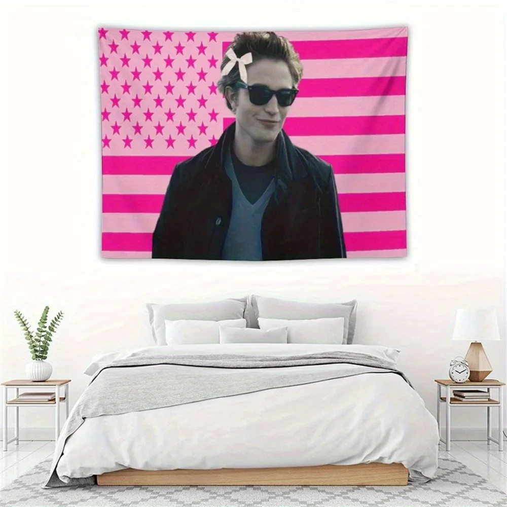 Kpop أيدول نسيج إدوارد الوردي العلم الأمريكي الجدار شنقا ملصق كلية النوم الديكور خلفية القماش حديقة لافتات