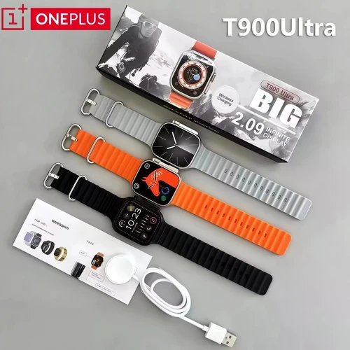 Imagen 2 del producto XIAOMI T900 Ultra reloj inteligente para hombre 49mm serie 9 pantalla AMOLED NFC brújula impermeable para Apple Watch IWO Ultra 9 venta al por mayor nuevo