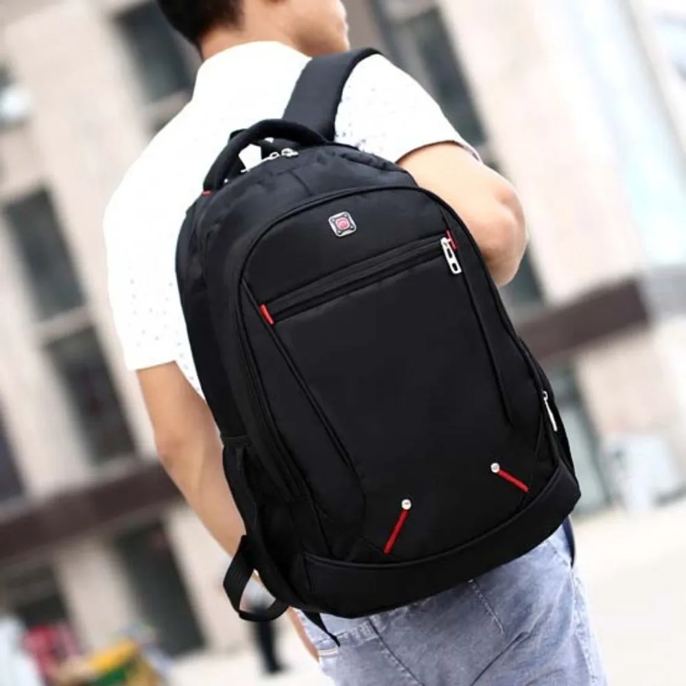 Waterproof Men Large Backpacks Wear-resistant Oxford Cloth Travel Knapsack Large Capacity Multi-pocket Student School Bag