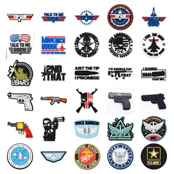 US Army Men Shoe Charms PVC Shoe Decorations For Dad Clogs Accessories Sandals Wristband Buckles Accessories Party Gifts