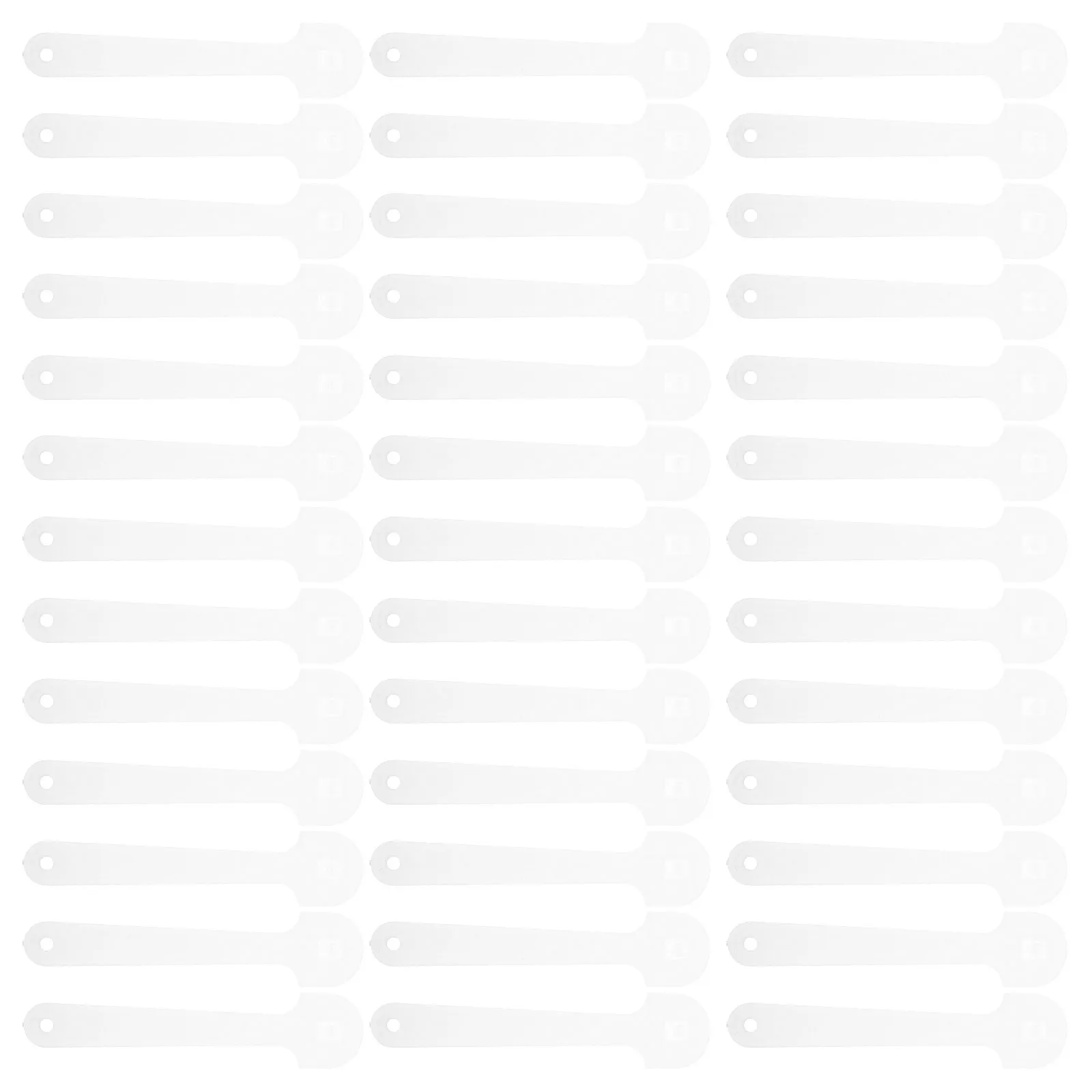 

100pcs Circular Fan Handles Plastic Thickened Comfort Grip Nail-Free Snap Design For Diy Crafting Sturdy Reusable Fan Sticks