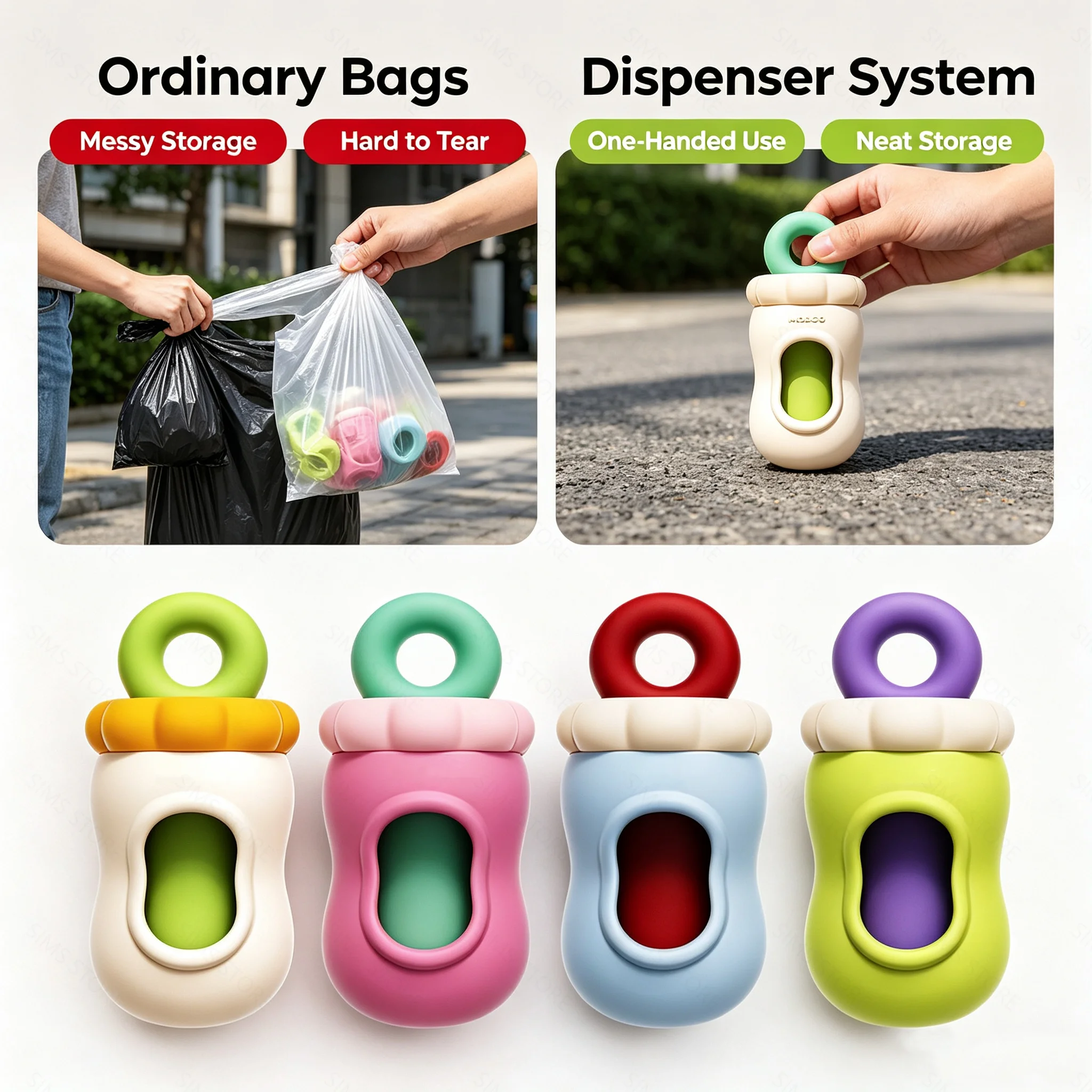 Fertilizer Dispenser - Capsule Dog Poop Bag Dispenser Dopamine
