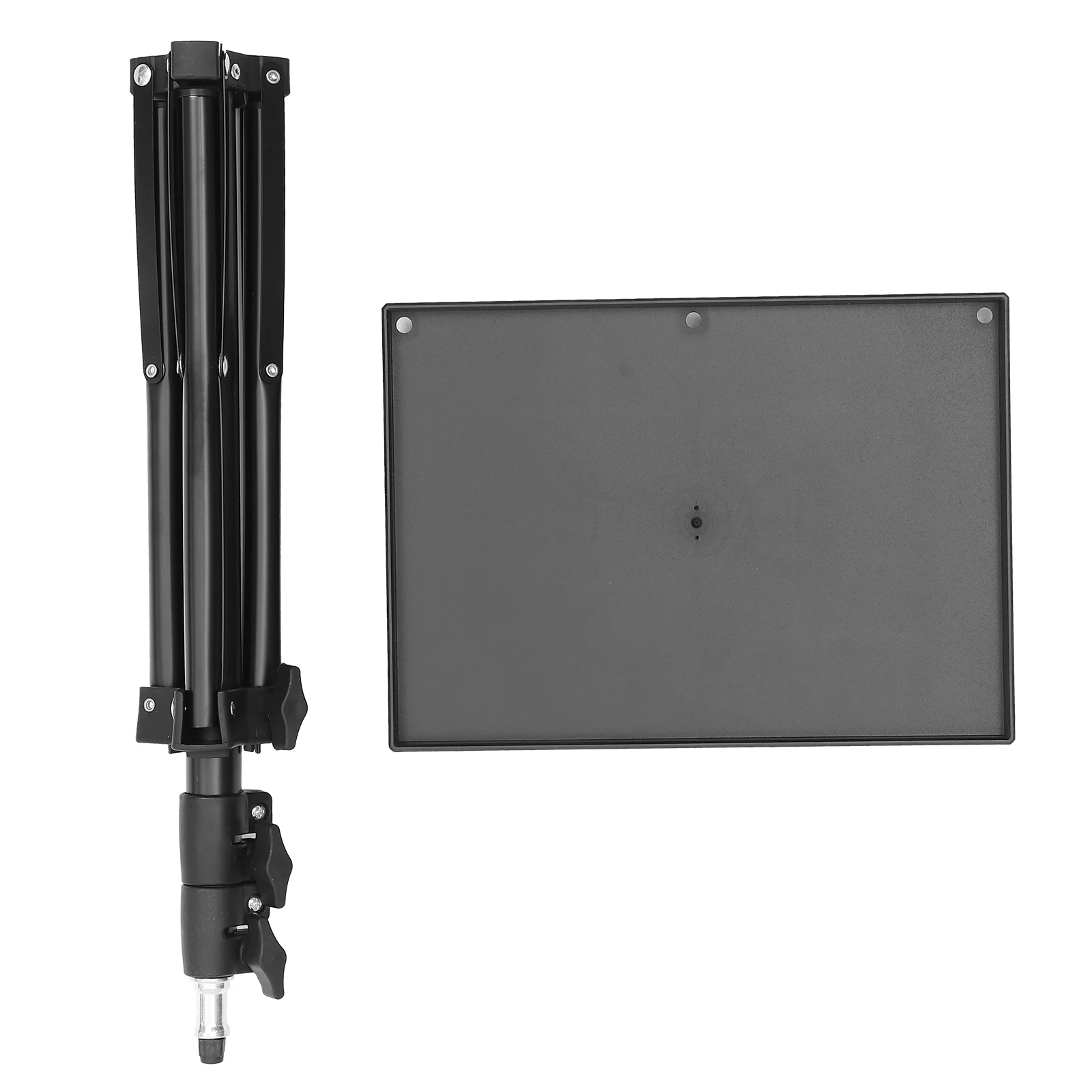 Projector Ceiling Mount Bracket Mic Stand Laptop Tray Tablet Adjustable Black Abs Tripod