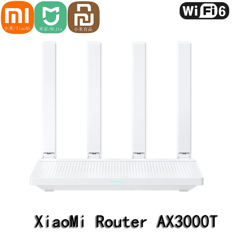 

Xiaomi Redmi Router AX3000T Mesh Technology 2.4GHz 5GHz Mi WiFi 6 ROM Efficient Wall Penetration Protection WiFi Router Repeater