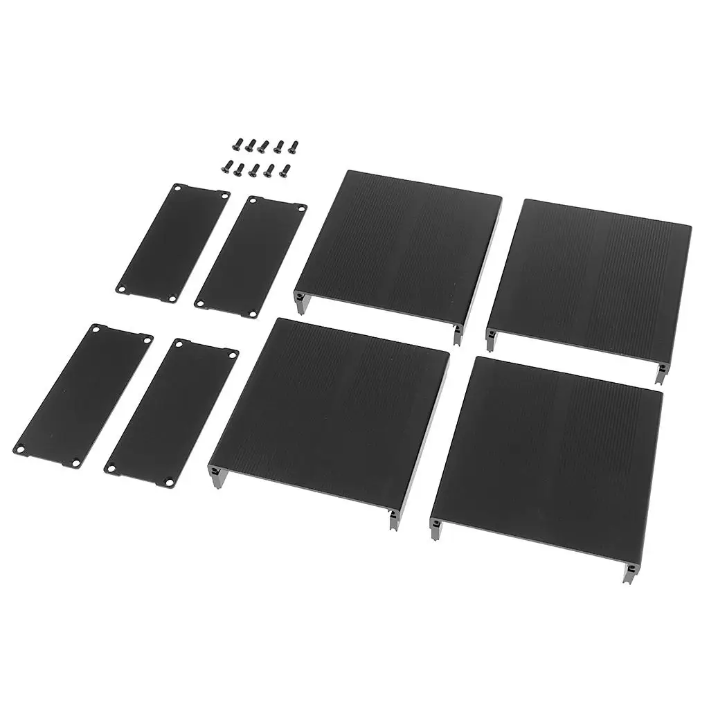 علبة الضميمة الخارجية الألومنيوم البناء الإسكان الإلكتروني لوحدة التحكم أمبير العارض PCB DIY المشاريع #1