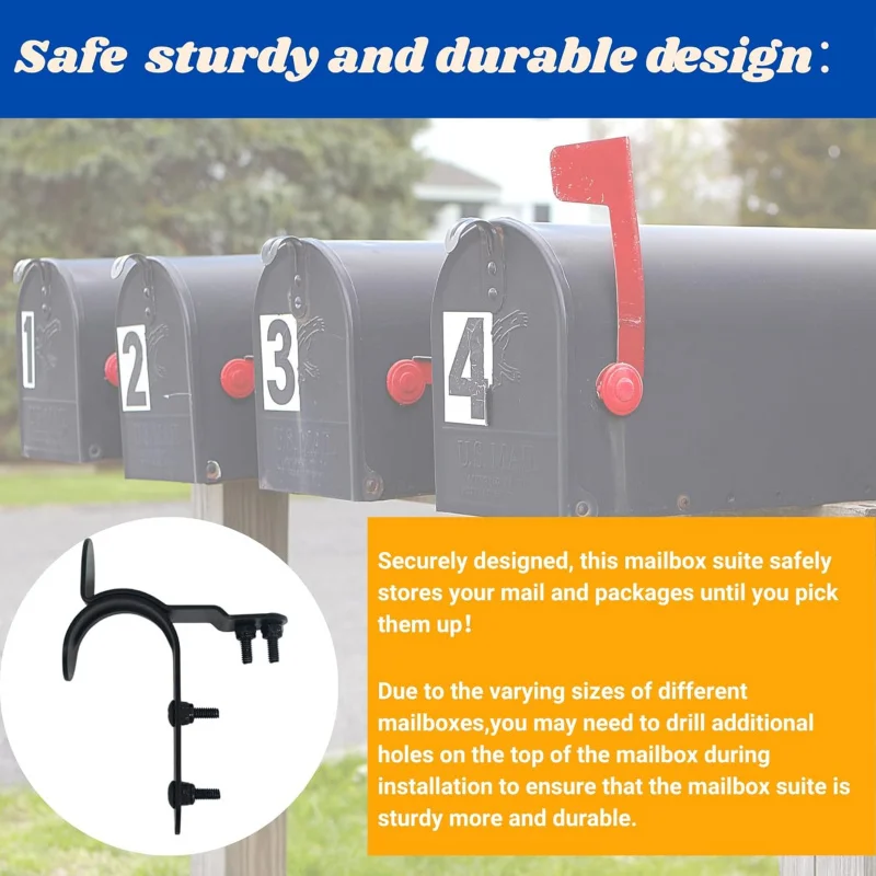 Комплект почтового ящика и ручки, утолщенный набор почтового ящика. Простая установка. Ремонт двери почтового ящика, премиум-класса.