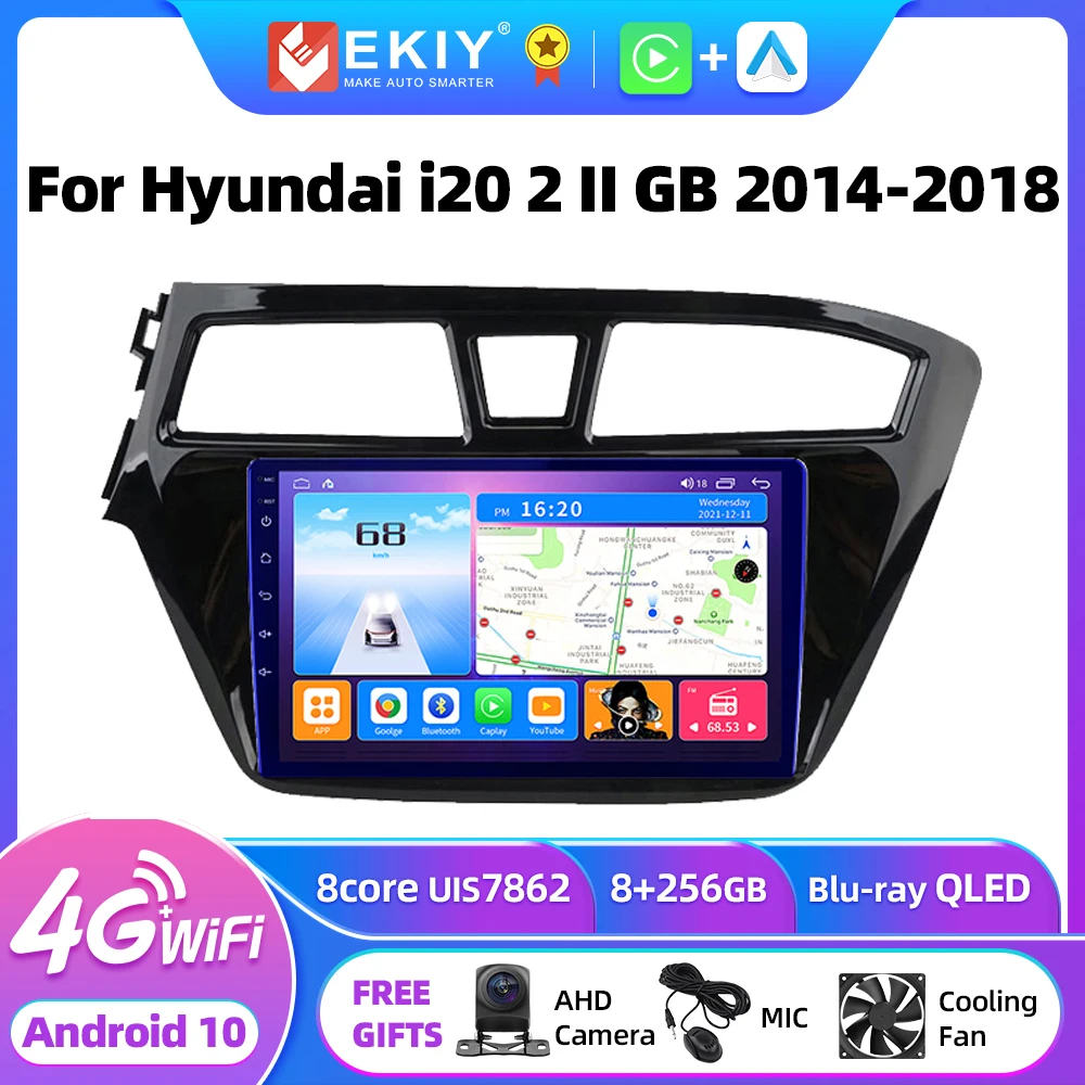 

EKIY T7 For Hyundai i20 2 II GB 2014 - 2018 Car Radio Multimedia Video Player Navigation stereo GPS Android 10 No 2din Carplay