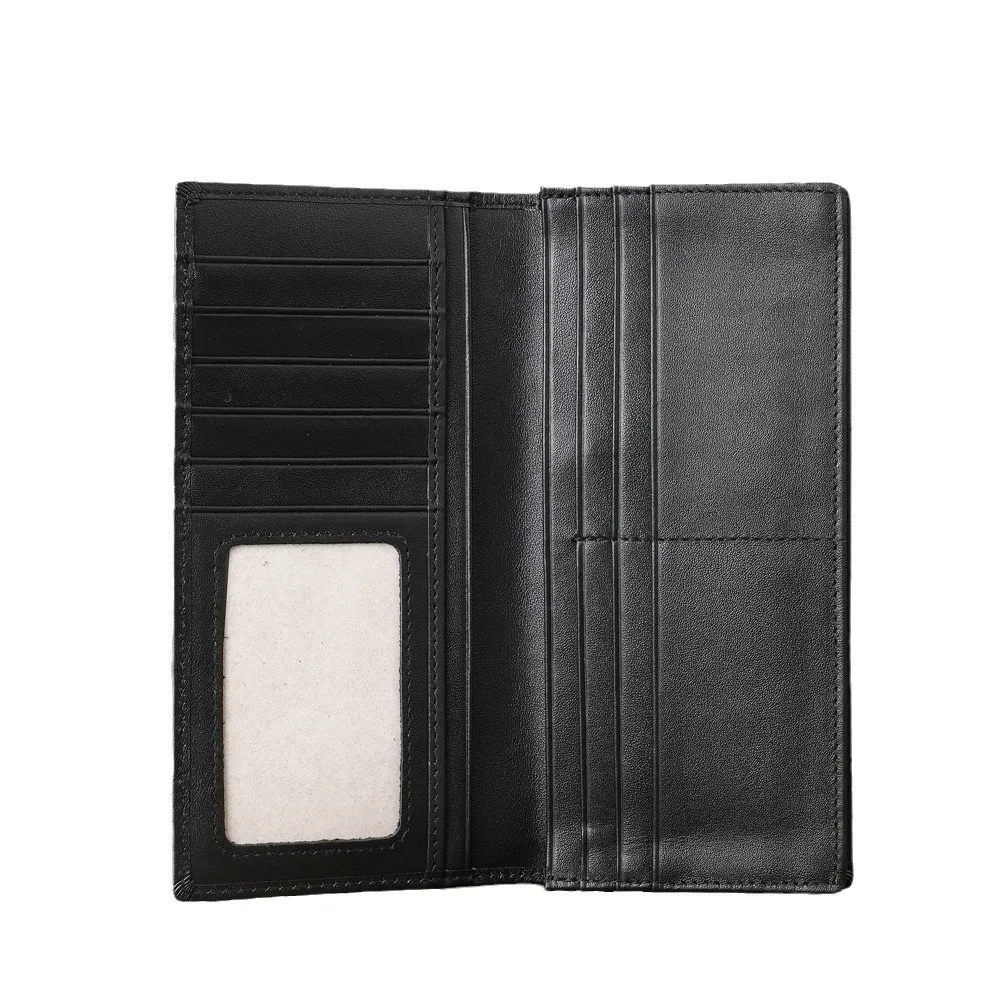 1008 Men's Long Retro Zipper Leather Wallet, Large Capacity Casual Crazy Horse Leather Handbag, Multi Slot Card Bag