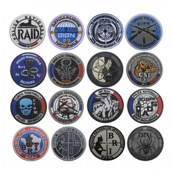 French Embroidery Tactical Patch Outdoor  Badge Armband Clothing Patch High Quality  Logo Sticker