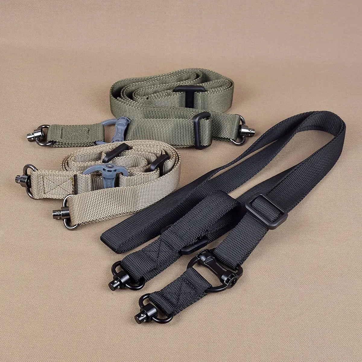 2 Points Adjustable MS4 Sling MS3  MS2 AK Leather Tactical Rifle Sling Hunting Nylon Gun Strap Tactical Mount Safety Gun Straps