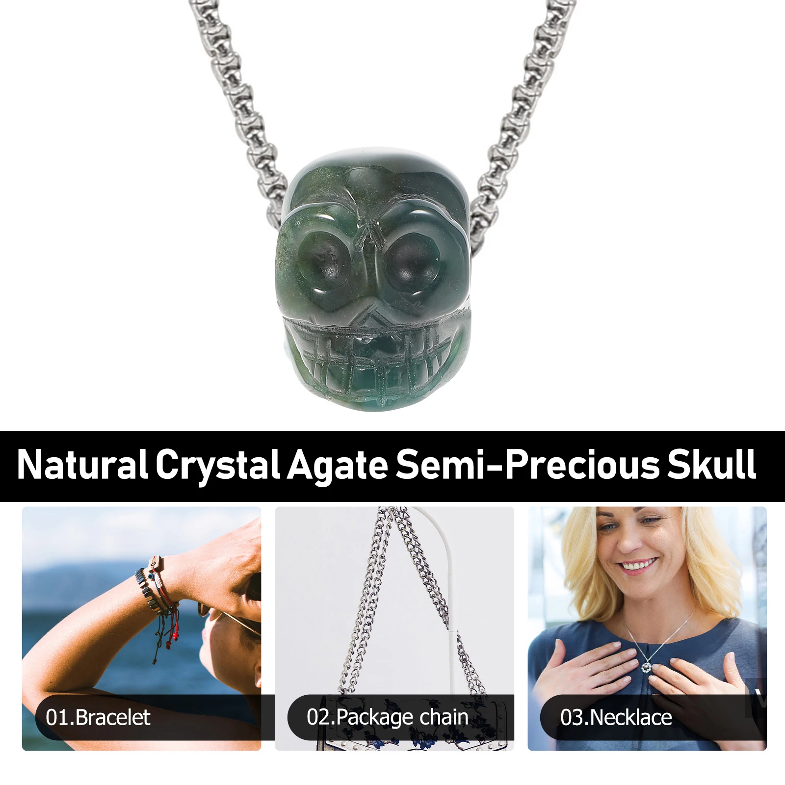 

Skull Pendant Crystal Bracelet Pendants for Necklace Making Enamel Charms Jewelry
