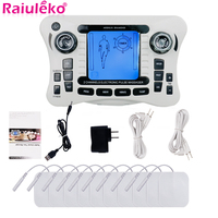 12 Modes Electrical Tens Pulse Massager EMS Muscle Stimulator Acupuncture Digital Frequency Physiotherapy Machine Fat Burner