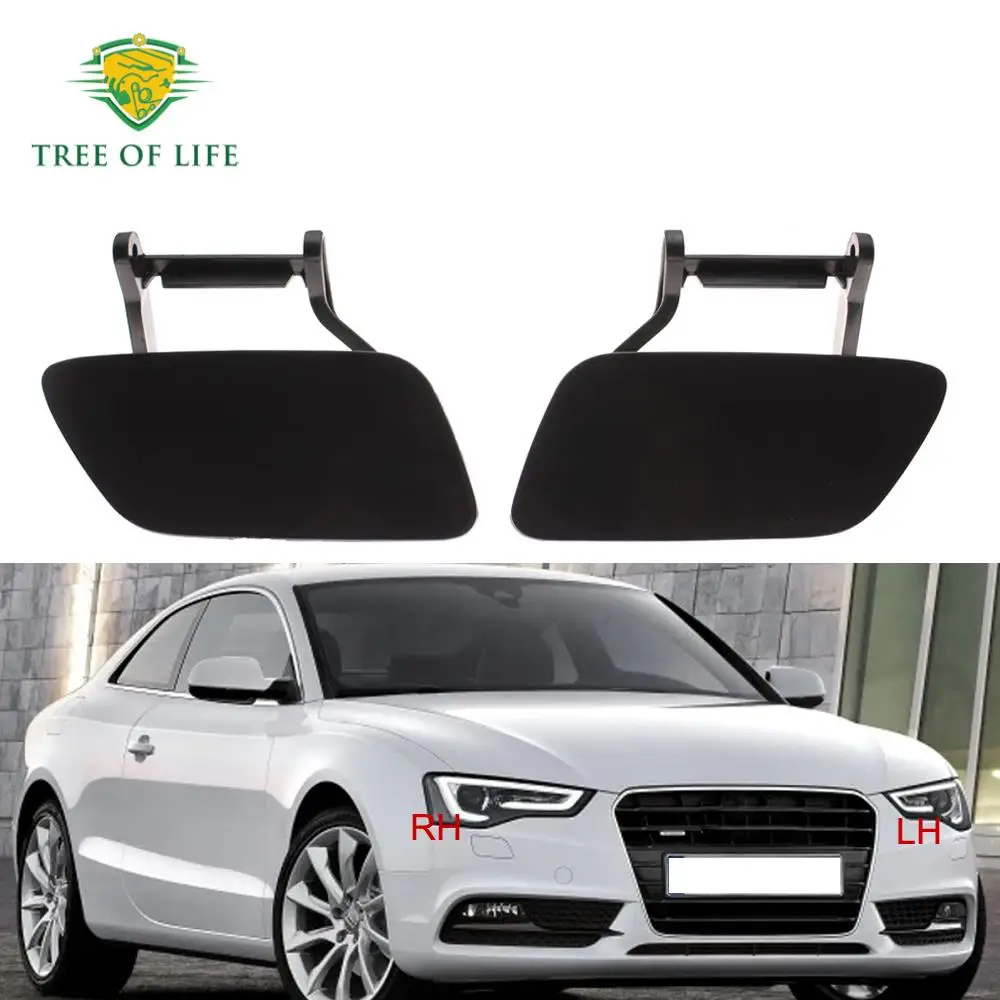 Unpainted For Audi A5 S5 2012 2013 2014 2015 2016 New Front Bumper Headlight Washer Nozzle Jet Spray Cover Cap