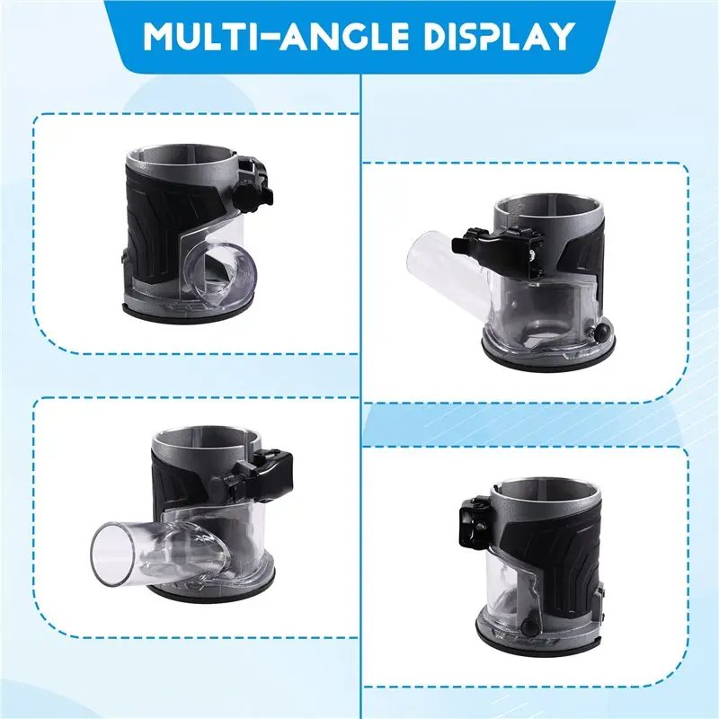 【متعدد الاستخدامات 】قاعدة توجيه يغرق من سبائك الألومنيوم قابلة للتعديل مع مجموعة الغبار لآلة التشذيب ونقش الاستقرار المحسن