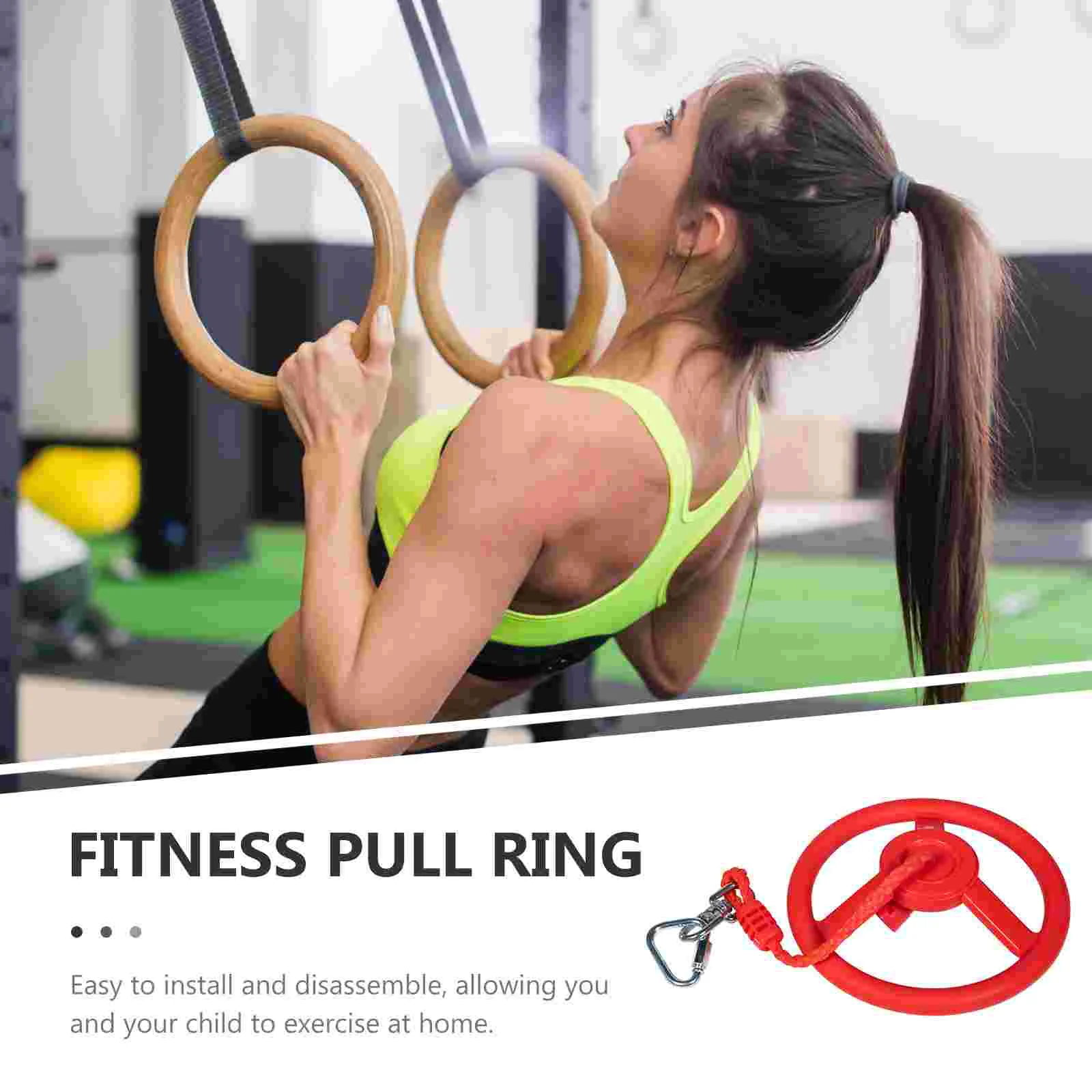 Grip Ninja Wheel Exercise Swing Ring Fitness Equipment Gymnastic Rings Child Handle Toy